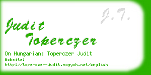 judit toperczer business card